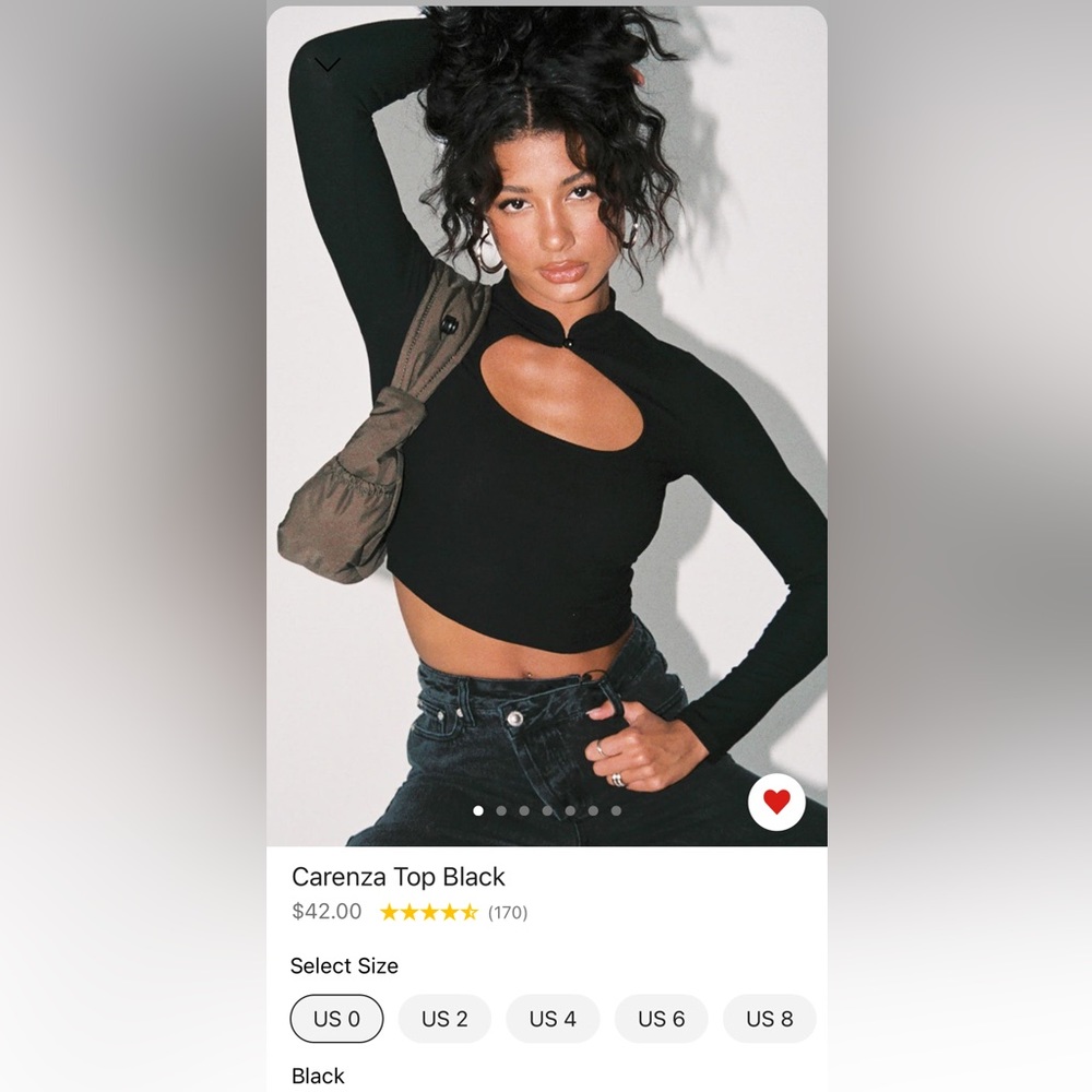 Princess Polly Carenza Top Size 4